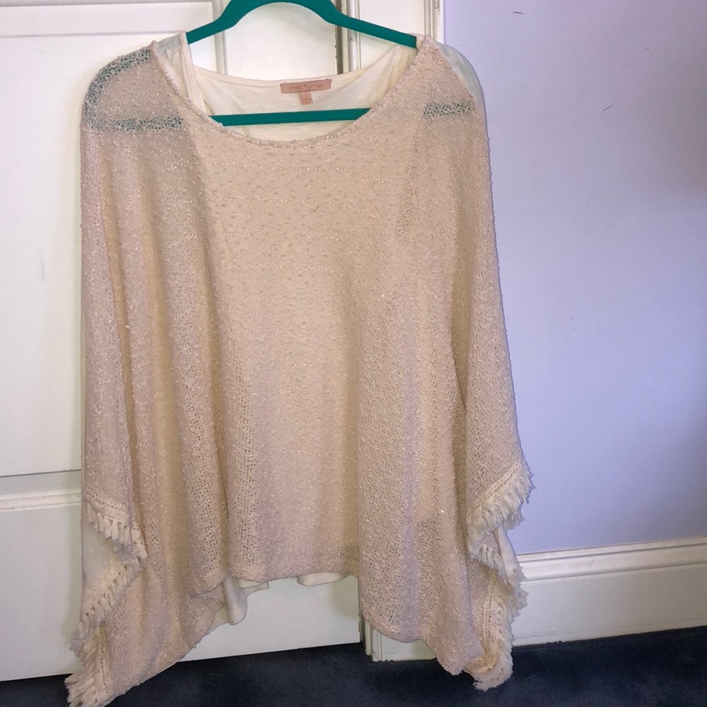 Long sleeve blouse / poncho